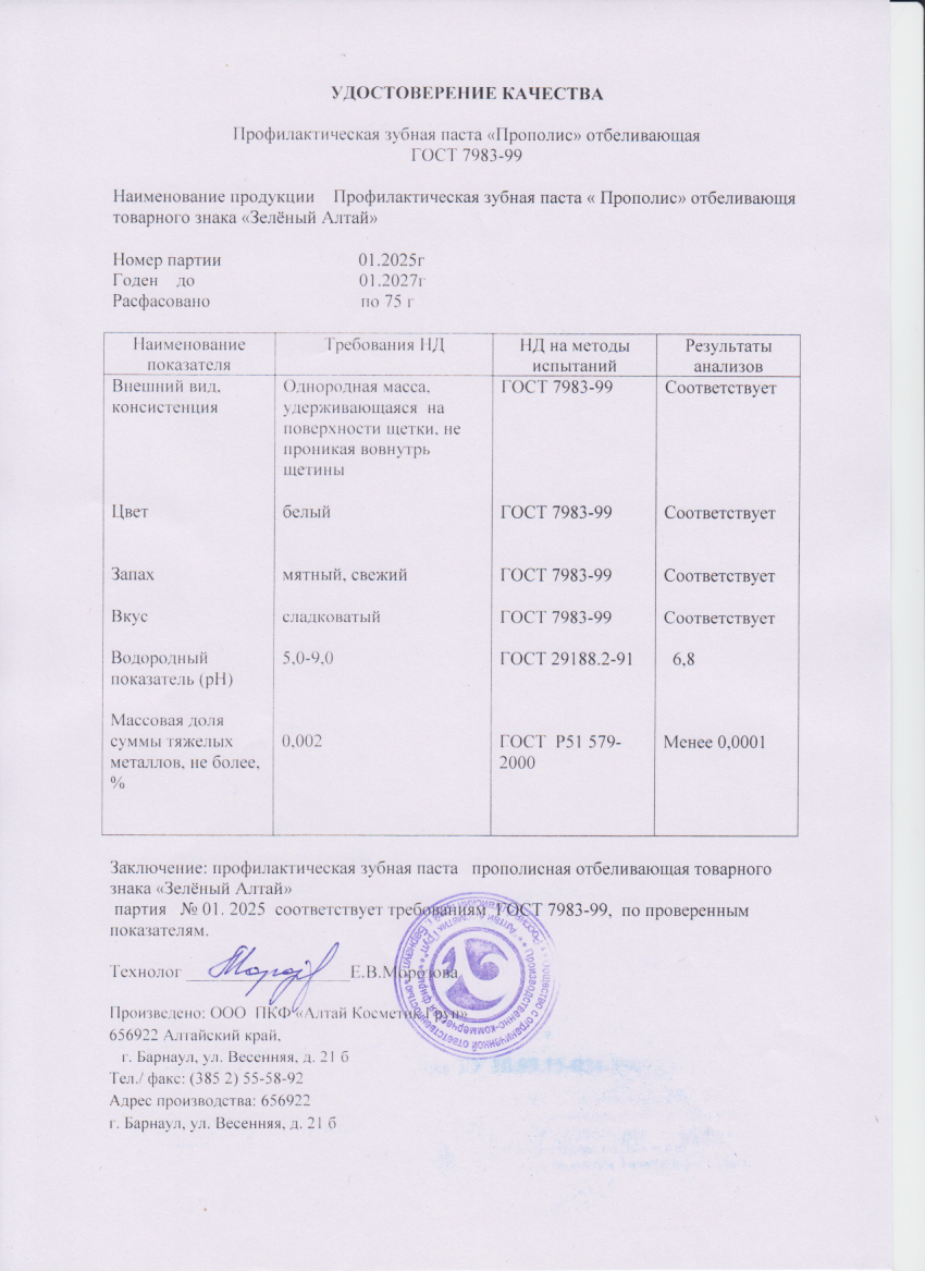 Паспорт №012025